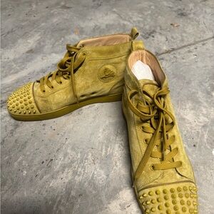 Christian Louboutin Studded High-Top Sneakers